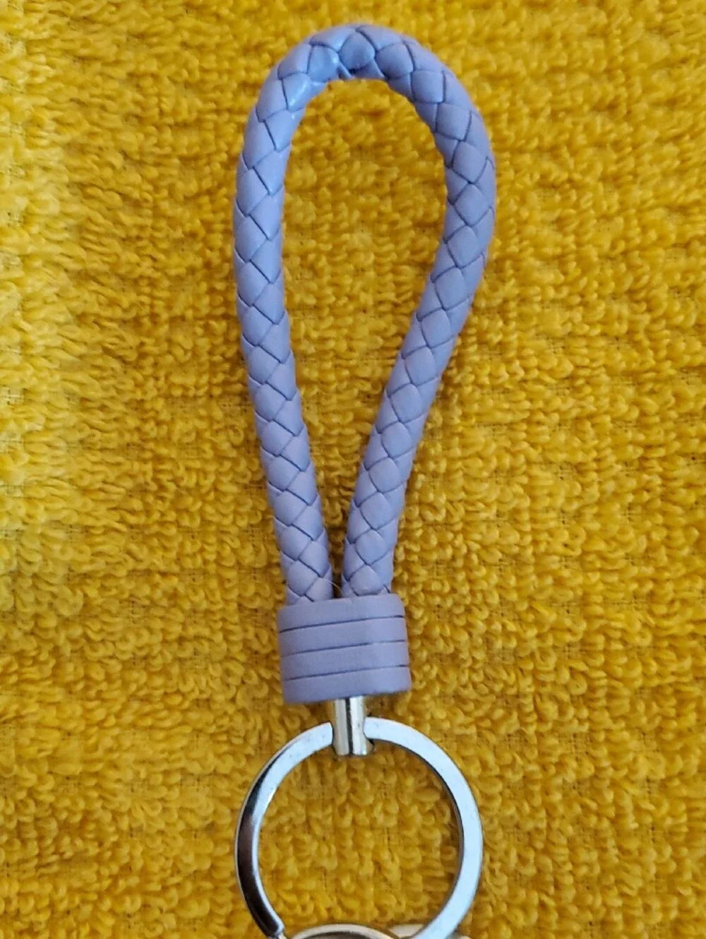 BTS K-POP Mang Horse Keychain with Purple Braided Loop BT21a